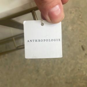 Anthropology wine glass holder shelf white and gold